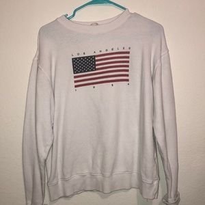 Brandy Melville Jackets & Coats - Brandy Melville white crew neck Brandy Melville Jackets & Coats - Brandy Melville white crew neck